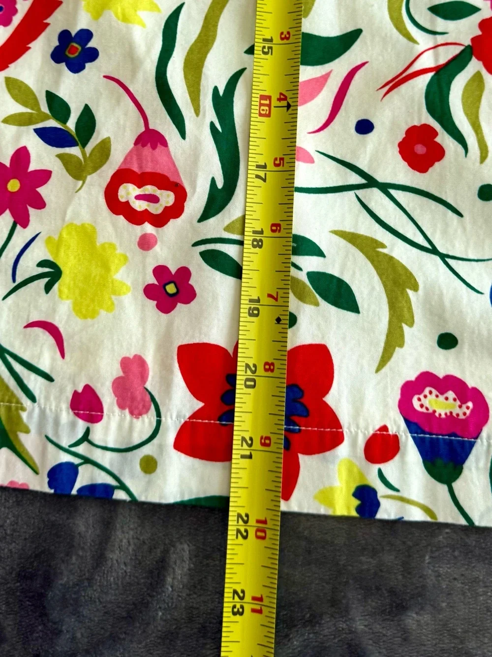 Boden Pencil Skirt 6R Floral Zip Back Pockets Cotton Preppy Gardencore Feminine